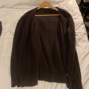 All Saints Trias Cardigan Brown Mens Small
